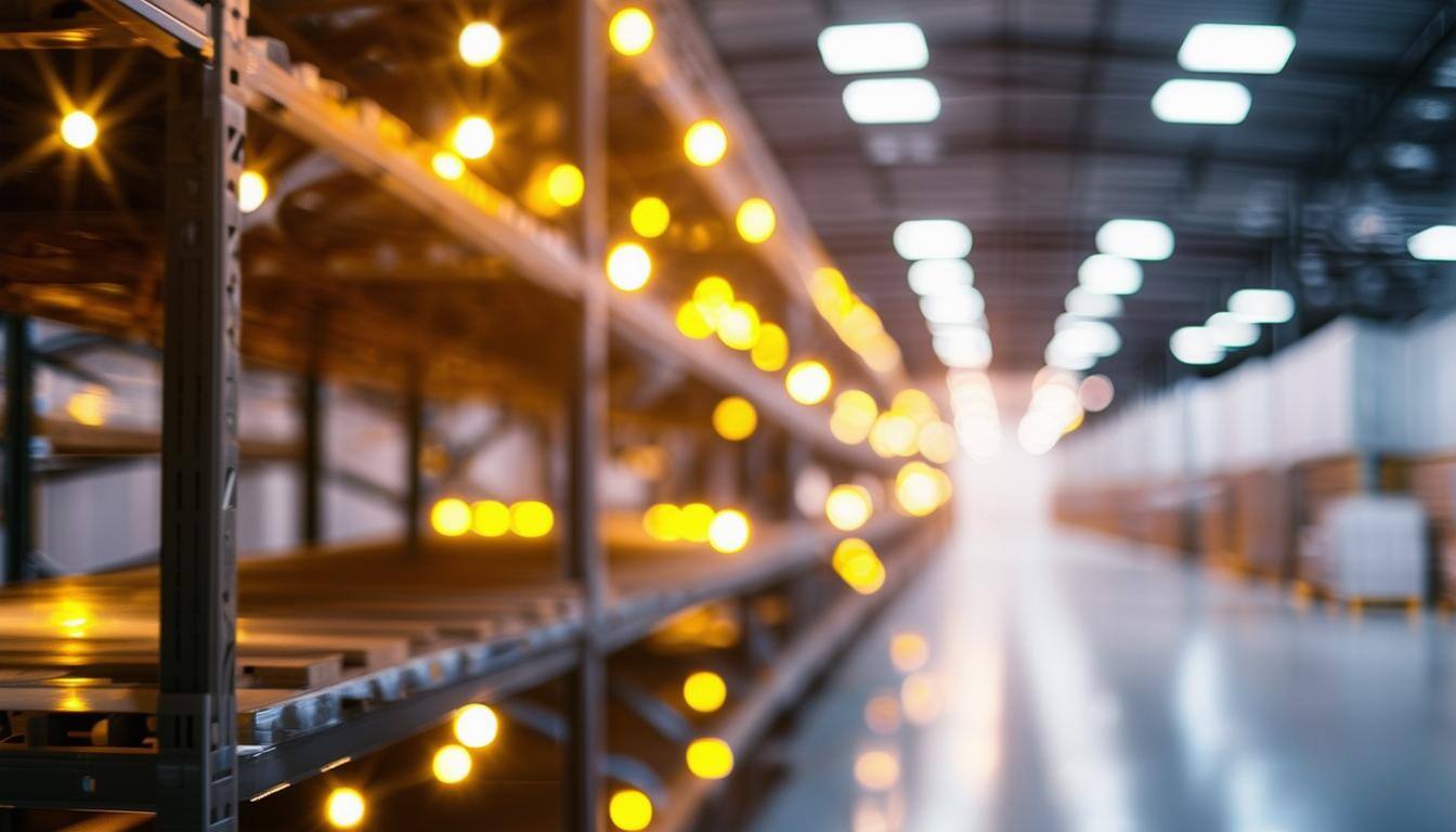 zoomed out image of LED lights in a warehouse-2