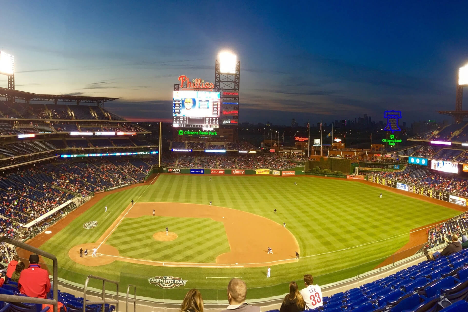 Baseball field LED lights