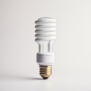 a single fluorescent light bulb