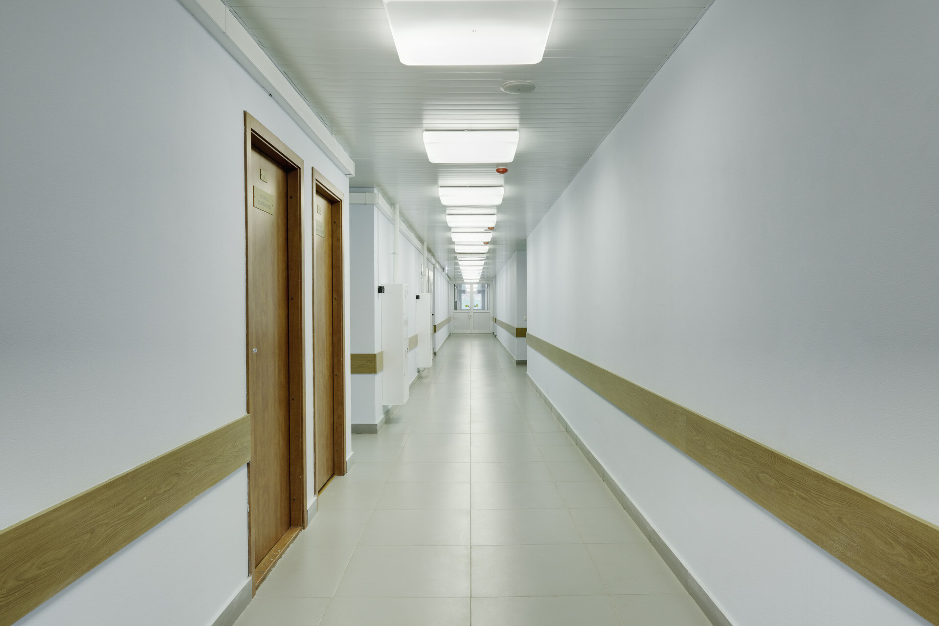 corridor in healthcare facilitiy